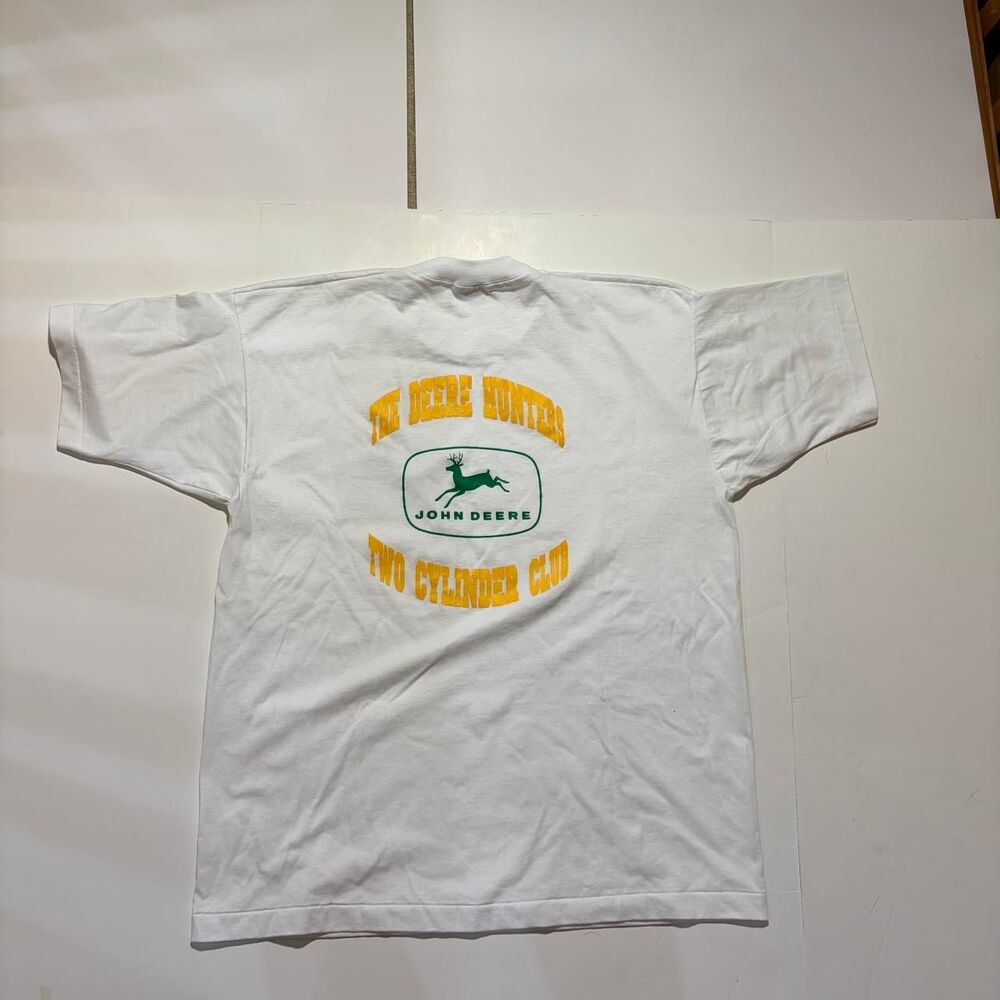 John-deere Men's White T-shirt